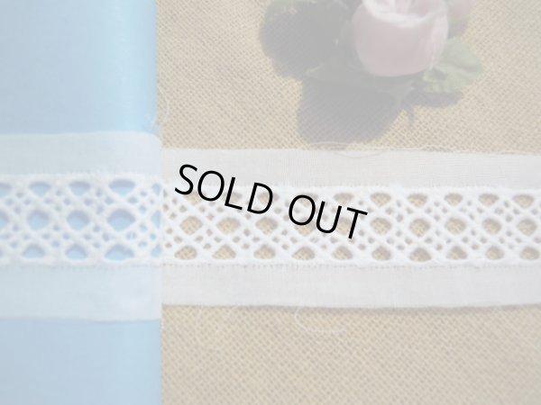 画像3: 幅約3ｃ　シロの人気の綿ハシゴレース　9M