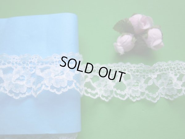 画像2: 人気のオフシロの花柄のフリル　1.2M 