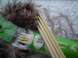 人気の竹編み針　4本針10号