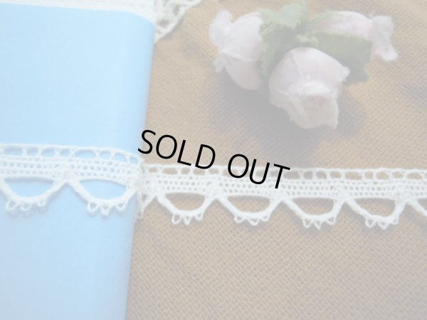 画像1: 幅約1.5ｃ　人気のピコみたいなオフシロのトーションレース　5M