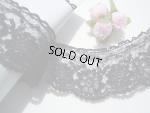 画像1: 幅約4.5ｃ　人気のクロのフリル　10M ●