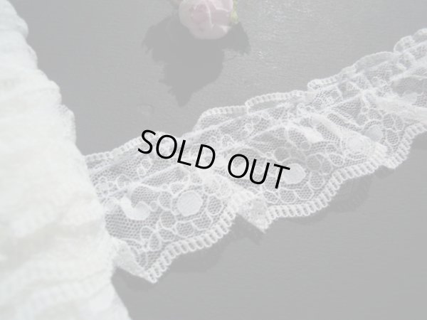 画像1: 幅約4ｃ　お買い得な人気のオフシロのフリル　10M