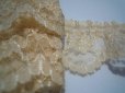 画像3: 幅約3.5c　人気のベージュの小花柄のフリル　4M (3)