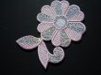 画像2: スパングルト-ン！ホットフィックスの人気の可愛い花柄　　ピンク (2)