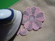画像1: スパングルト-ン！ホットフィックスの人気の可愛い花柄　　ピンク (1)