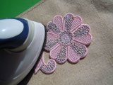 スパングルト-ン！ホットフィックスの人気の可愛い花柄　　ピンク