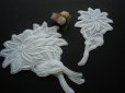 画像3: お買い得なシロの花柄　綿モチーフレース　　3組6枚入り (3)