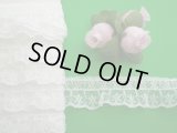 人気のラッセルフリル原反売り　シロ　50Ｍ　◎