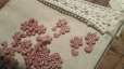 画像1: 在庫処分！可愛い花柄　ローズピンクのコットンケミカルのアップリケレース　50枚入り (1)