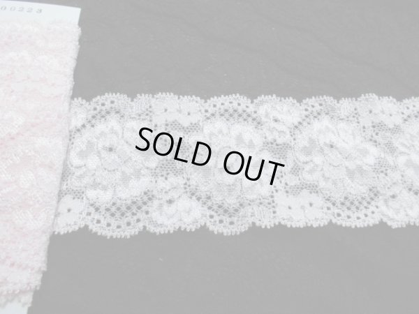 画像2: 肌に優しいカラーストレッチレース　ピンク　5M　　