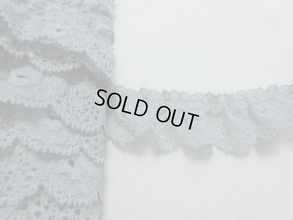 画像2: 肌に優しいグレーのストレッチフリル　10M