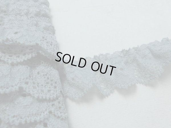 画像1: 肌に優しいグレーのストレッチフリル　10M