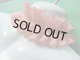 メッチャ、お買い得！チョーカーに如何！？肌に優しいオレンジピンクの人気のフリフリフリル・ラッセルレース　3Ｍ