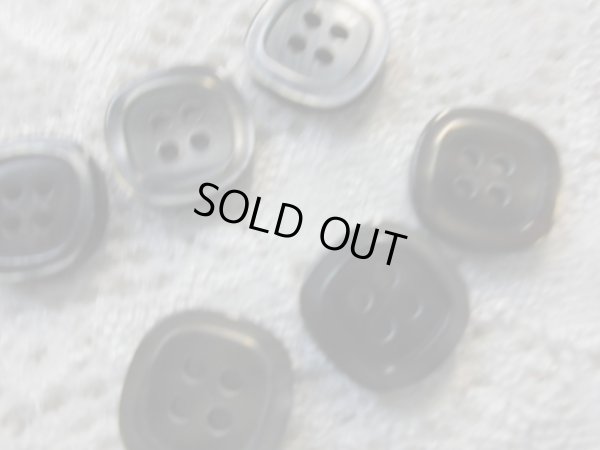 画像2: 約13ｍｍ　可愛いスクエアーボタン　6個入り