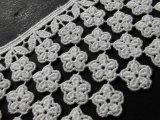 メッチャ可愛いお花畑！？オフシロのコットンケミカルのアクセサリーレース　0.4Ｍ