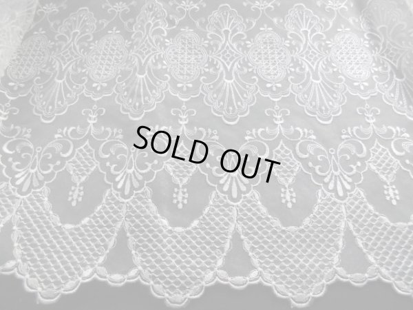 画像2: 流行の兆し、ロマンティックレース！！！　　オフシロの広幅高級オーガンジレース　2M