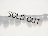 幅約0.9C　在庫処分！メッチャお買い得！エレガントなクロのケミカルレース　4M