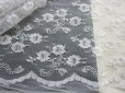 画像1: 数量限定！メッチャお買い得な高級シャーリングのラッセルレース　オフシロXシルバー　2M (1)