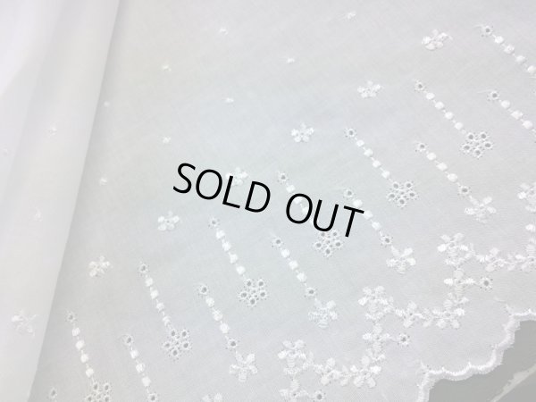 画像1: 幅約25ｃ　とてもエレガントなシロの綿レース　1.5M