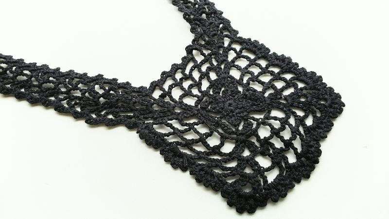 画像3: クロの手編みレース衿  