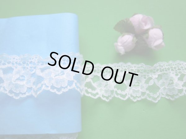 画像2: 人気のオフシロの花柄のフリル　1.2M 