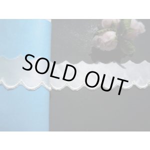 画像: エレガントなオフシロのサテン地の人気のブライダルレース  4.3M