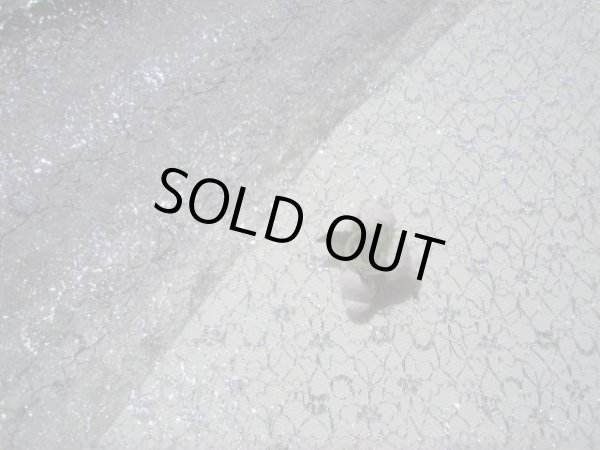 画像2: 生地幅110ｃ　ラメ入りラッセル　ピンクＸシルバー