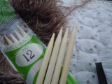 画像: 人気の竹編み針　4本針12号