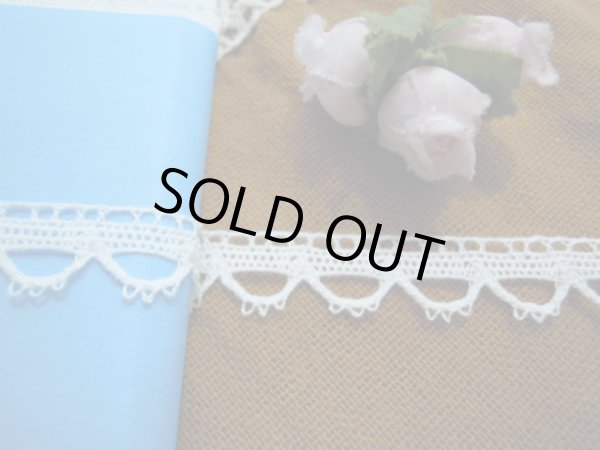 画像1: 幅約1.5ｃ　人気のピコみたいなオフシロのトーションレース　5M