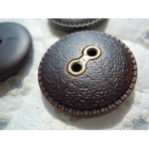 画像: 23ｍｍ　まるで革みたいなボタン　3個入り