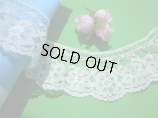 画像1: 人気のオフシロのラッセルフリル原反売り●