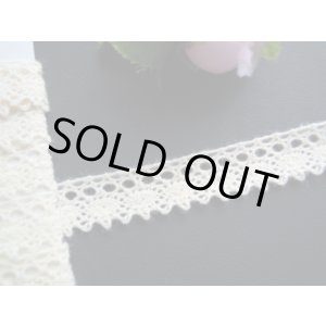 画像: 幅約1.3c 人気のキナリのトーションレース 1.5M