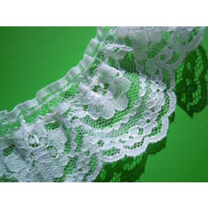 画像: 幅約4ｃ　人気のシロのフリル　10M　◎