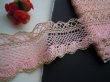 画像2: 簡単にレースの花が作れるちょっとシックなフラワートーション！！！　サーモンピンクＸゴールド  30c　
