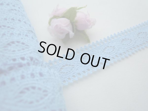 画像2: 特に人気柄のブルーのトーション　3Ｍ