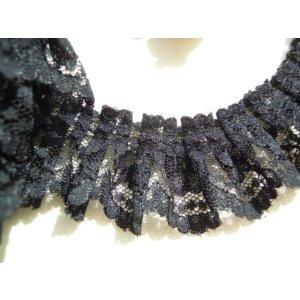 画像: 人気のクロのボックス加工 フリ・フリ・フリル・ラッセルレース 5M ●