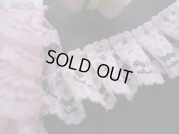 画像2: 人気のピンクのボックス加工　フリ・フリ・フリル・ラッセルレース　2Ｍ