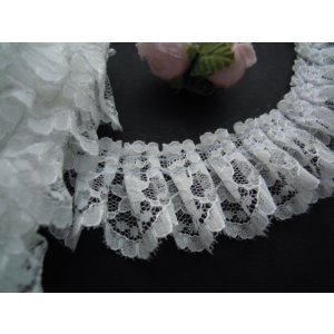 画像: 人気のオフシロのボックス加工 フリ・フリ・フリル・ラッセルレース 30M ●