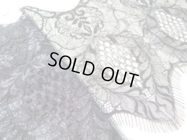 画像1: 高級ラッセル　アイラッシュレース　約1.4Ｍ