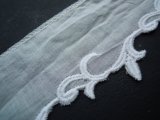 画像: メッチャエレガントな淡いキナリの綿のレース　3M