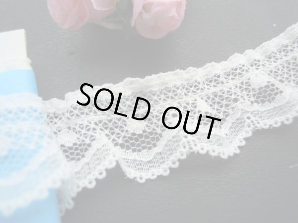 画像1: 人気のオフシロのフリル・ラッセルレース　1.5Ｍ