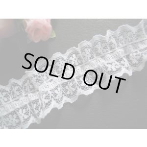 画像: 幅約3c　シロのフリル　1.2M