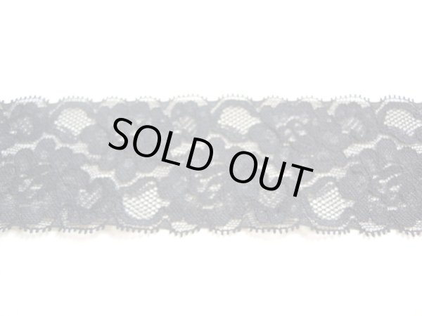 画像2: 在庫処分！人気のクロのストレッチレース　10M　　