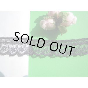 画像: 人気のラッセルフリル原反売り クロ 50M ●