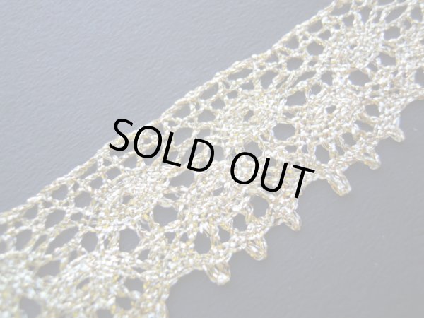 画像2: 幅約2.5ｃ　 人気のゴールドラメトーションレース　2M