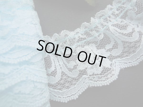 画像1: 幅約3.5ｃ　人気のブルーのフリル　1.2M