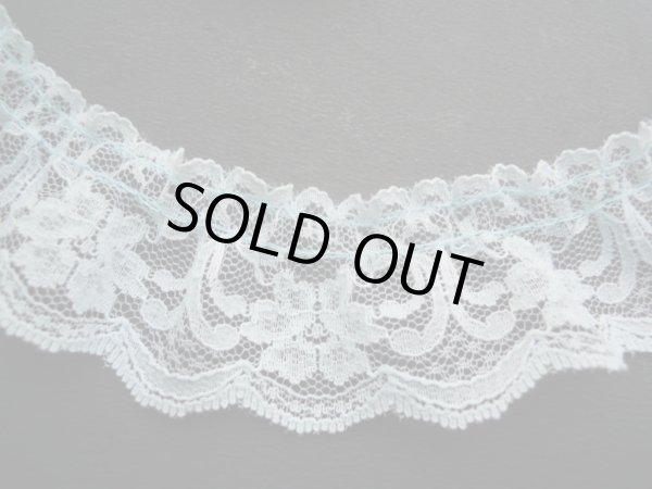 画像2: 幅約3.5ｃ　人気のブルーのフリル　1.2M