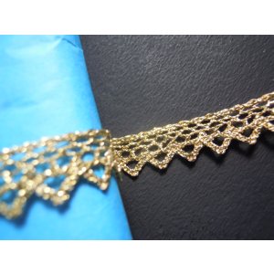 画像: 幅約1.1ｃ　ゴールドラメのトーションレース　10M　◎