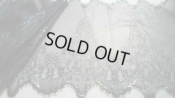 画像2: 高級ラッセル　箔プリント！アイラッシュレース　約1.3Ｍ