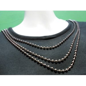 画像: お買い得なシルバーのボールチェーン　3M